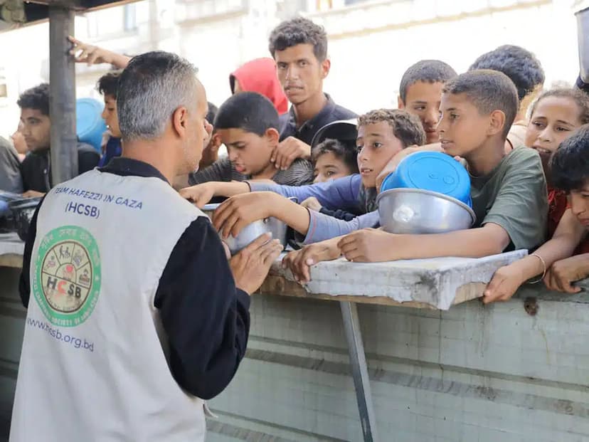 গাজায় জরুরি সহায়তা